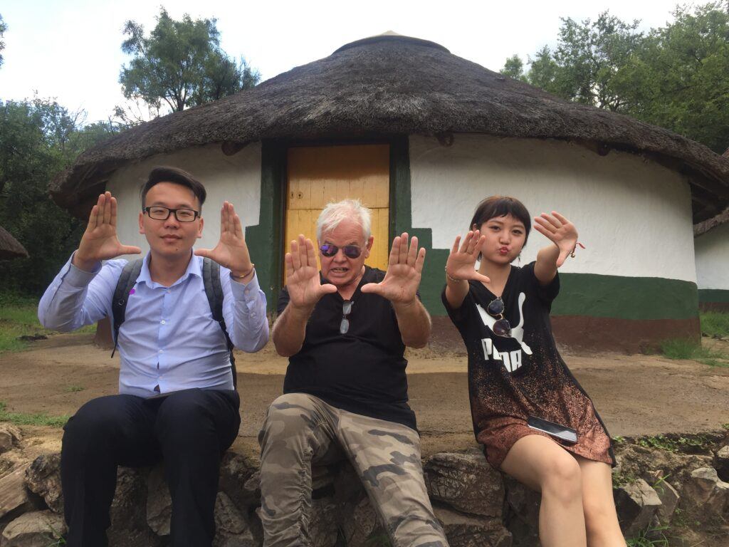 Darrell, Wen Yang and Zoe finding the perfect shot.