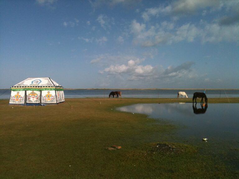 Image of Murray Clive Walker shooting by Qinghai lake