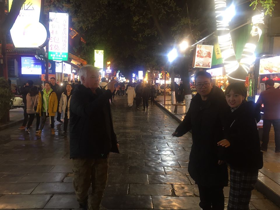 Sightseeing in Xian with Producer Jin's son, William and daughter in law, Zoey. They looked after us like royalty.